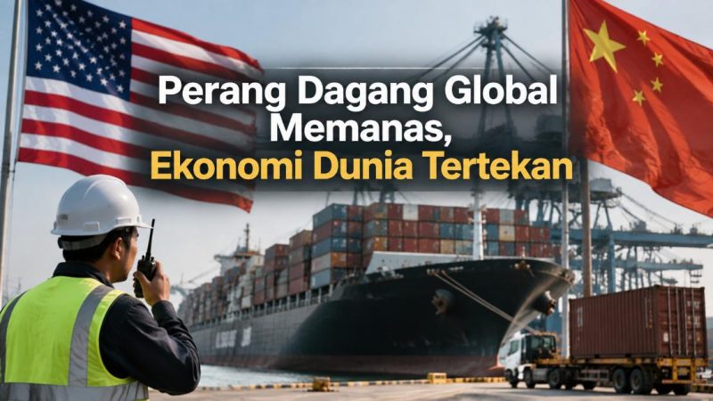 Perang Dagang Global Memanas, Ekonomi Dunia Tertekan
