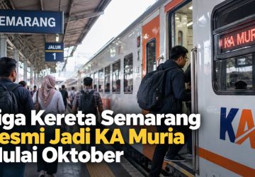 Tiga Kereta Semarang Resmi Jadi KA Muria Mulai Oktober