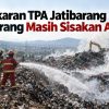 Kebakaran TPA Jatibarang Semarang Masih Sisakan Asap