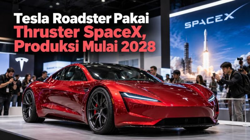Tesla Roadster Pakai Thruster SpaceX, Produksi Mulai 2028